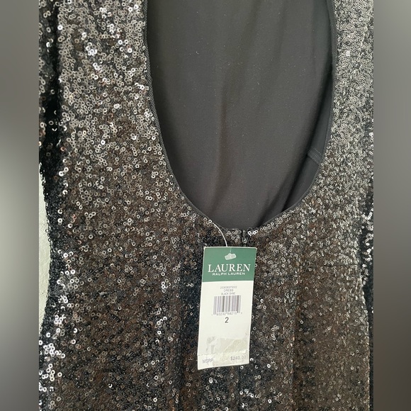 Lauren by Ralph Lauren DIVELLA sequin dress BLACK - Picture 5 of 6